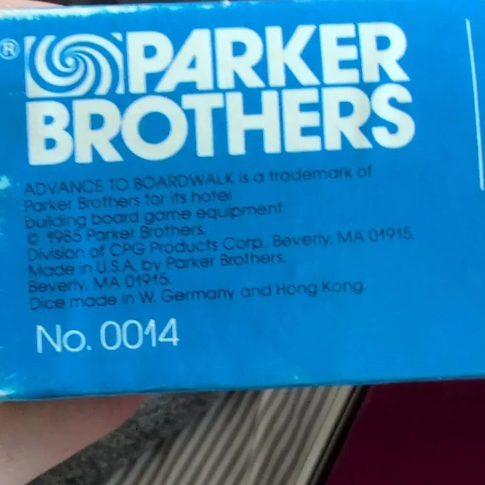 Parker Brothers vintage 1985